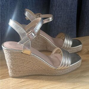 Primark Metallic Wedge Sandals